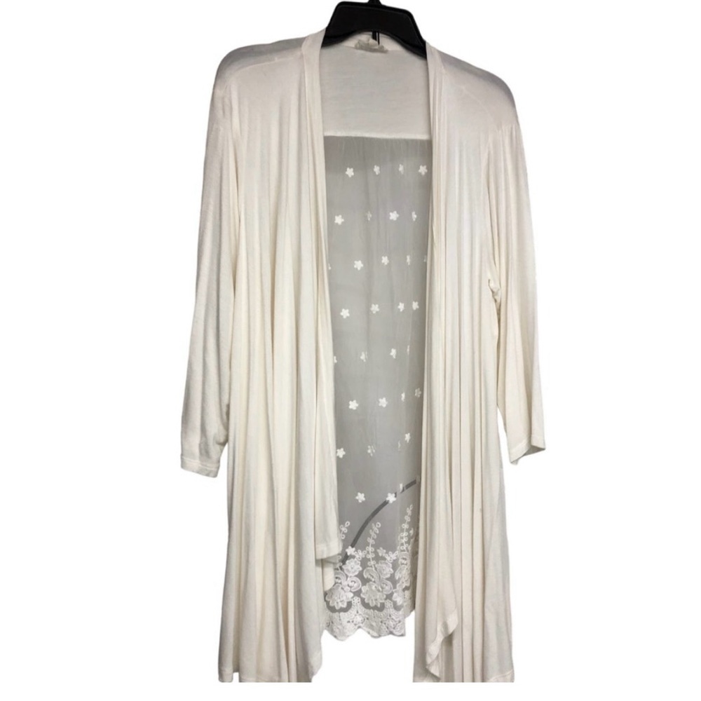 Jane & Delancey Cream Kimono Size 1x